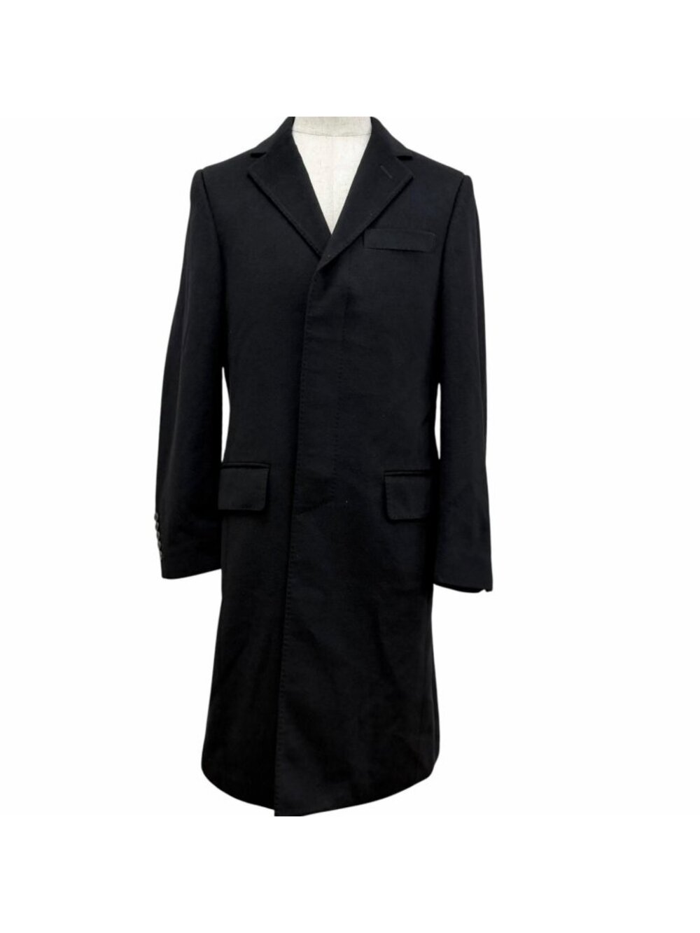 Gucci Vintage Cashmere Fly Front Che Star Coat Long Black 50 Recommended